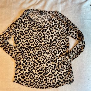 Express Leopard Thin Sweater